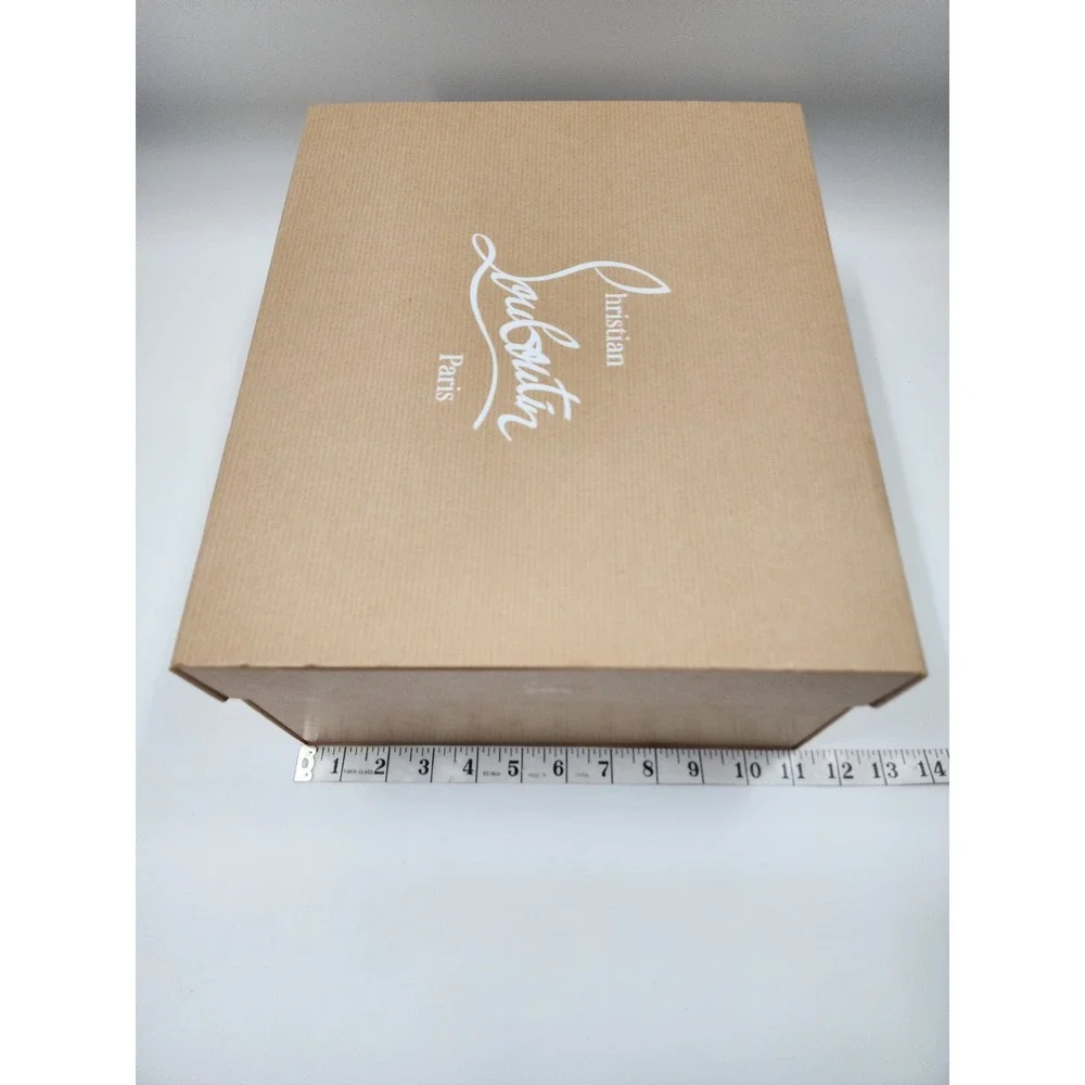 Christian Louboutin Empty Shoe Box Tan Kraft Paper Replacement Luxury Storage